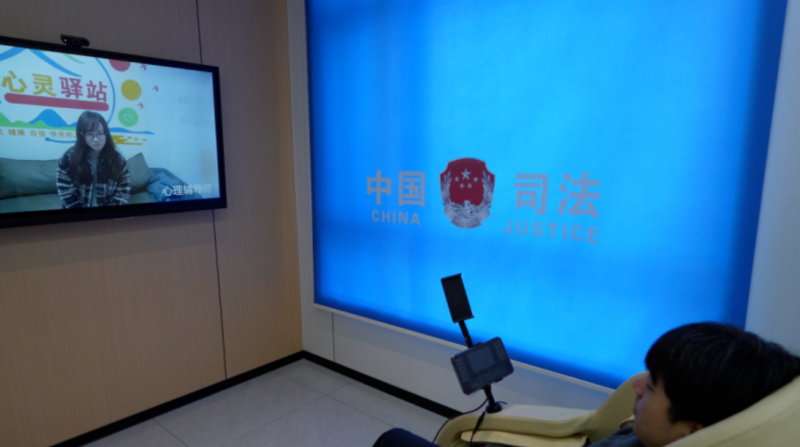 通过平台连线开展远程心理辅导